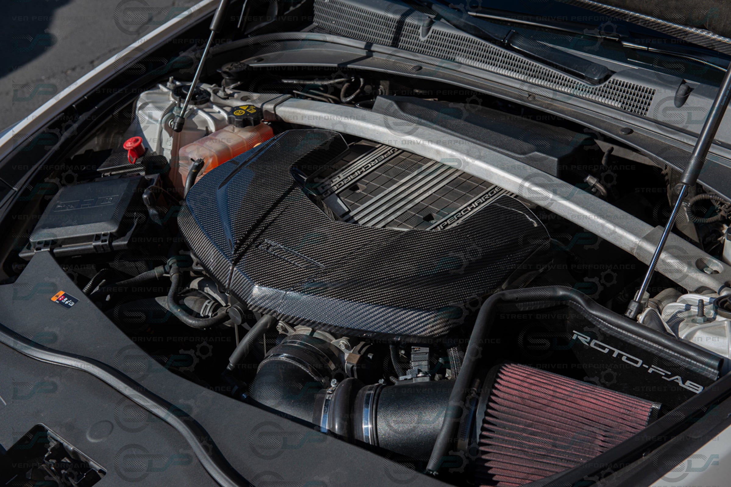 CTS-V V3 - Carbon Fiber Engine Cover for Chevrolet LTx LT4 Supercharged engines